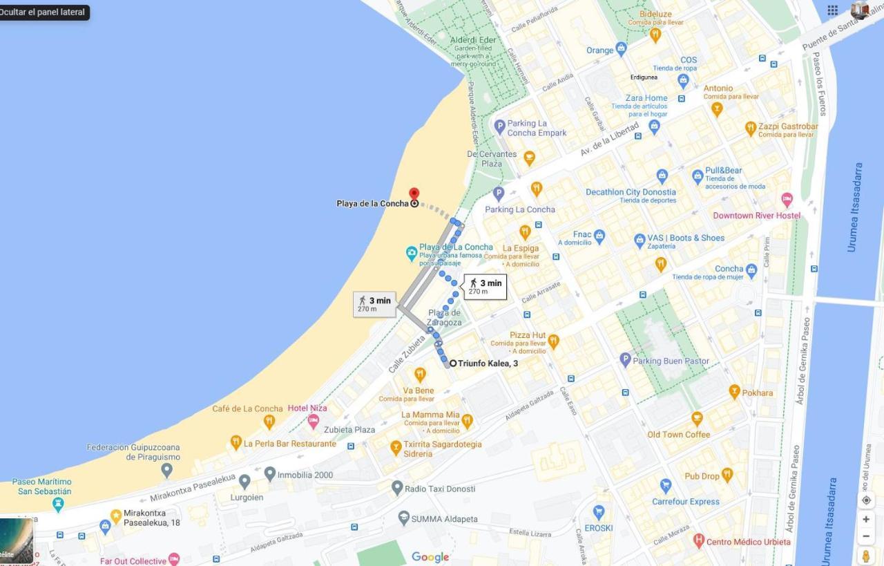 Apartamento Amplio Y Central A Pie De Playa La Concha San Sebastián Exteriör bild